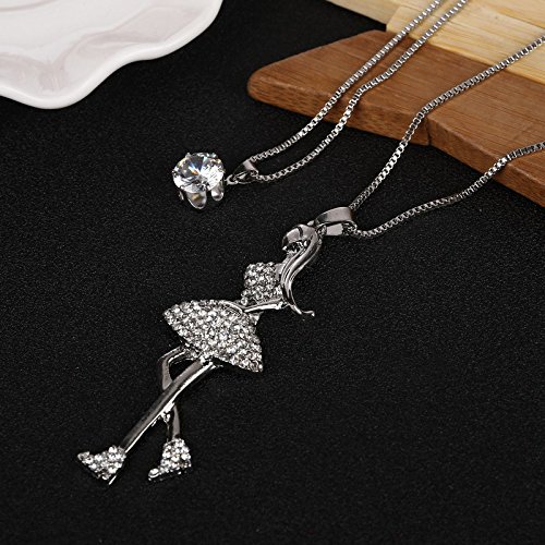 Stylish Long Chain Pendant Necklace