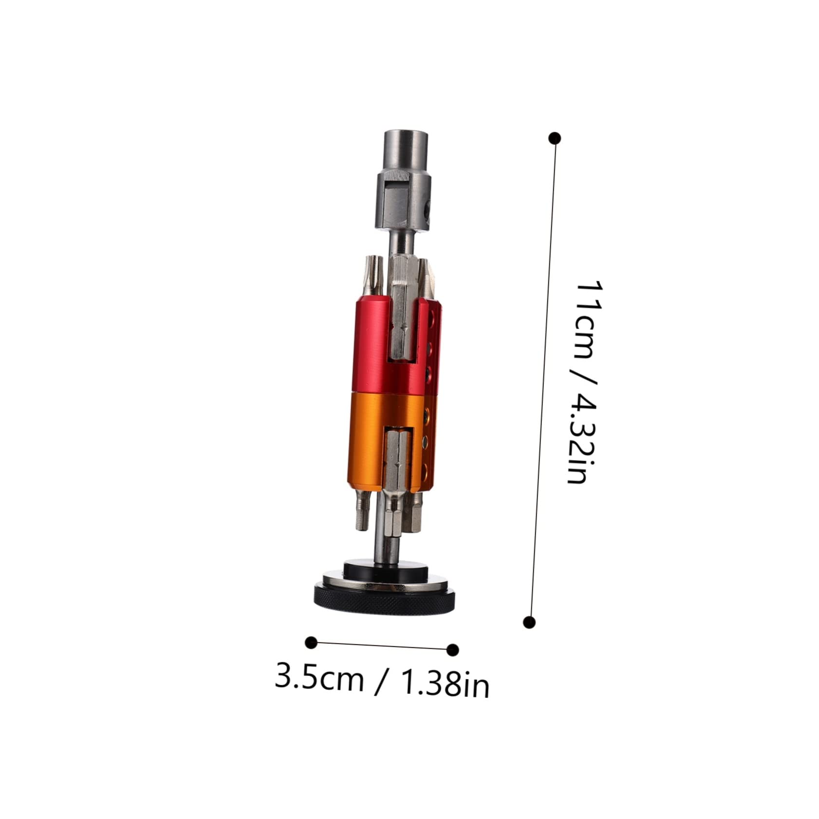 BESPORTBLE 2 Pz Strumenti per La Riparazione Kit Cacciavite a Cricchetto Cacciavite a Cricchetto per Bici Mini Cacciavite a Punta Mini Bici Ruotare Gruppo Tondo Precisione Lega di Alluminio