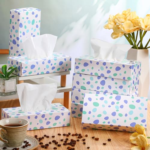 Image of Yinder 12 Packs Back to School Facial Tissue Boxes 1560 Sheets Soft Facial Tissue Bulk for Teacher Classroom School 2 Ply 130 Sheets Travel Tissues for Home Office Car Kitchen Wedding(Spot)