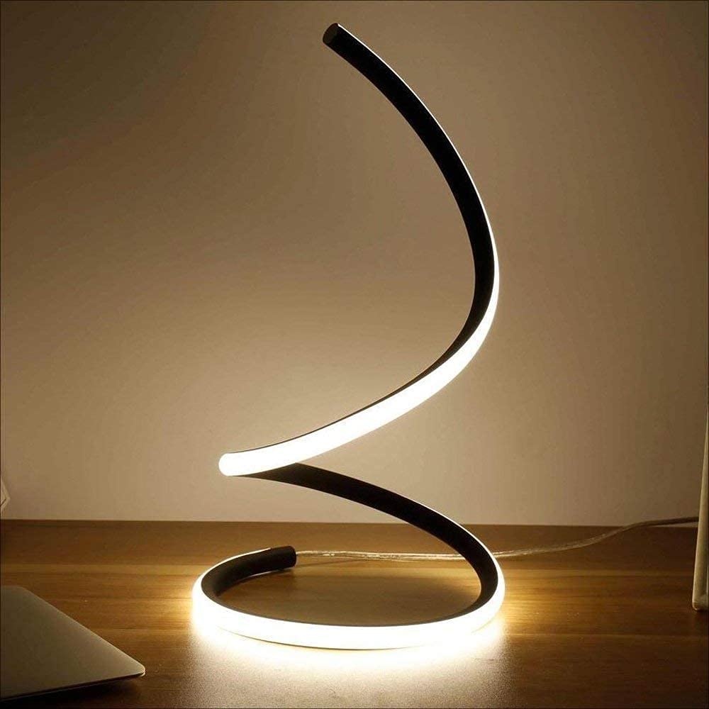 Kreatywna lampa stołowa LED do łóżka, nudna do sypialni, salonu, ściemniana dekoracja Smart Touch, nudny stół z wtyczką i przełącznikiem
