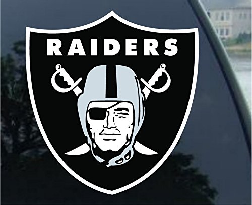 Calcomanía de vinilo NFL Oakland Raiders WinCraft acabado premium 8 colores