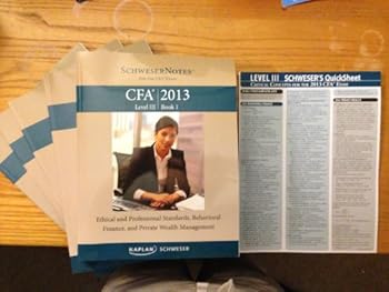 Paperback Schweser Notes for Cfa 2013 Level Iii Bok 1-5 No Quicksheet Available. Book