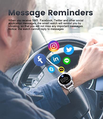 Lige Smart Watch For Men With Bluetooth Answer/Make Call/Voice Speaker, Android Ios Smartwatch 1.32" Full Touch Screen Ip67 Waterproof Fitness Tracker Watch With Sleep Monitor #TOP5