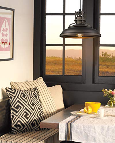 FEMILA-Farmhouse-Pendant-Light12-inch-Barn-Vintage-Hanging-Light-Fixture-for-Kitchen-IslandAdjustable-HeightOil-Rubbed-Bronze-Finish-4FY15-MP-ORB FEMILA Farmhouse Pendant Light12 inch Barn Vintage Hanging Light Fixture for Kitchen IslandAdjustable HeightOil Rubbed Bronze Finish 4FY15 MP ORB