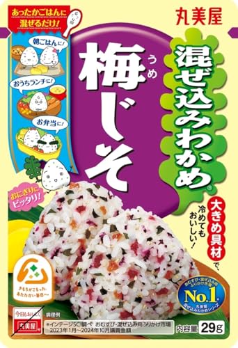 丸美屋 混ぜ込みわかめ 梅じそ 29g×10個