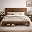 Light Brown+linear Headboard