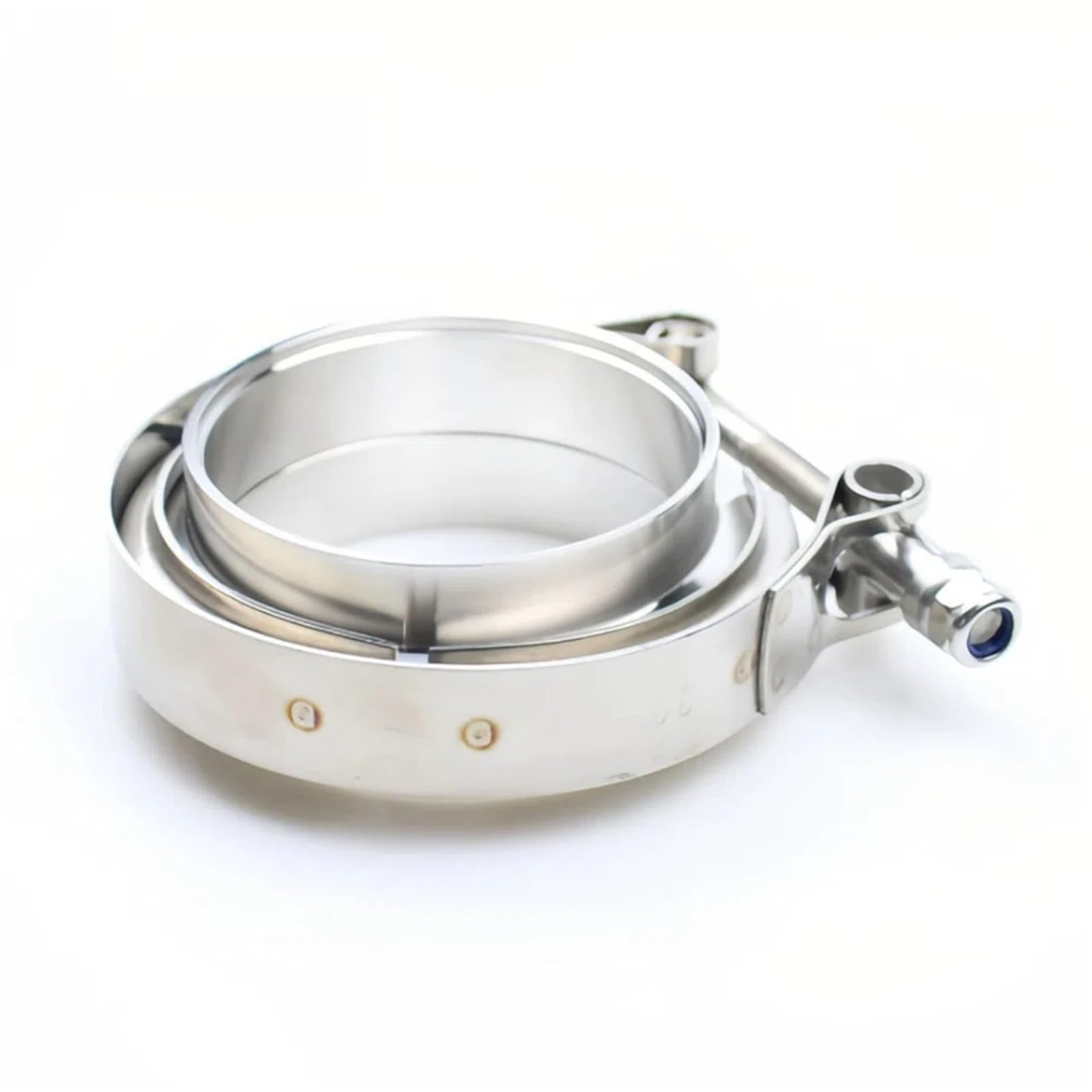 Fascetta V-Band Acciaio inossidabile 304 2 "2.25" .5 3 4 pollici 51 63 76 mm V Fascetta a fascia Turbo Tubo di scarico Vband Morsetto Maschio Femmina Flangia Kit morsetti(44mm 1.75 inches)