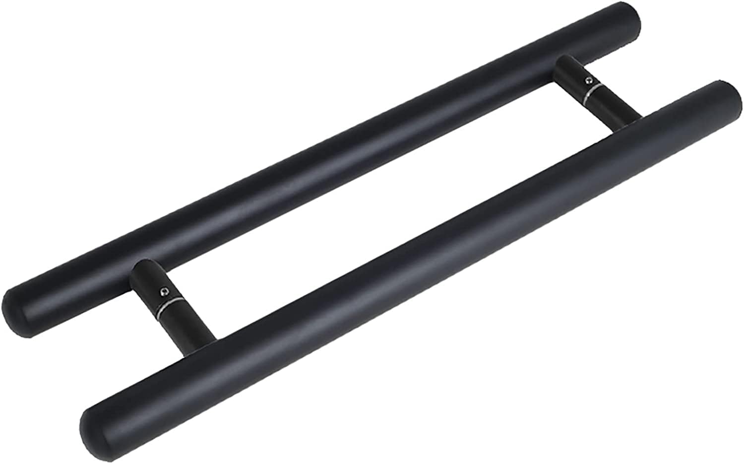 LQZAXSRDR Sliding Barn Door Handle, Wooden Black Barn/Glass Door Pull Handle Commercial Push Bar Multiple Sizes(Style 6,80cm/31.5in)