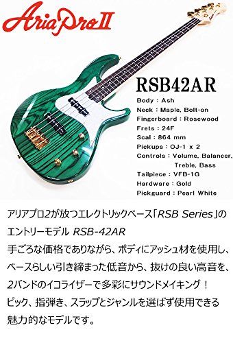 Amazon | ベース 初心者 入門 Aria Pro II アリア プロ RSB-42AR SBK