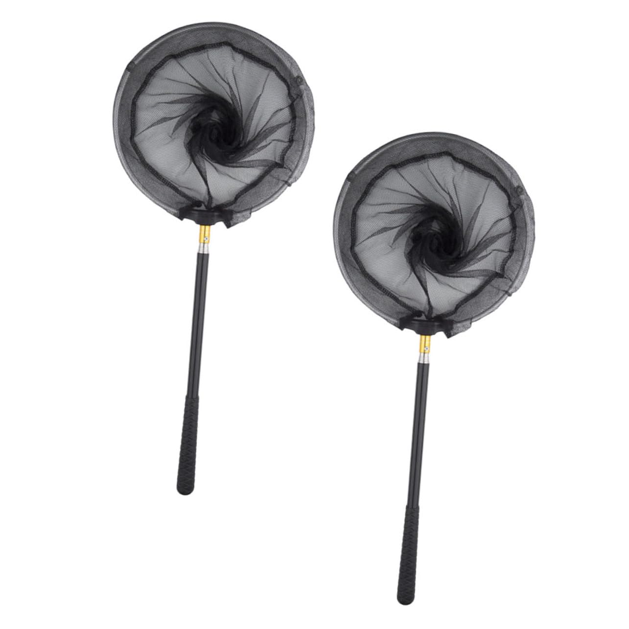 2 set Guadini Telescopici in Acciaio Inossidabile Rete Pieghevole Retrattile per in e Spiaggia Rete Versatile per Pesci e