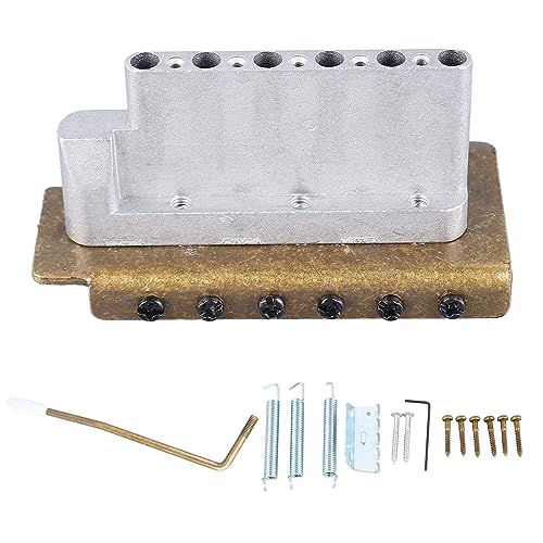 Electric Guitar Swing Bridge Replacement, Zinc Alloy and Iron Construction, Rich and Volume Performance, Tuning Options, Install