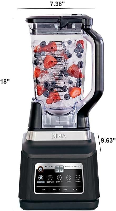Dimensions of the Ninja Pro Plus Kitchen System blender pitcher