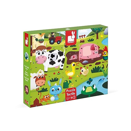 Puzzle Tattile Gli Animali della Fattoria - 20 pezzi - 5