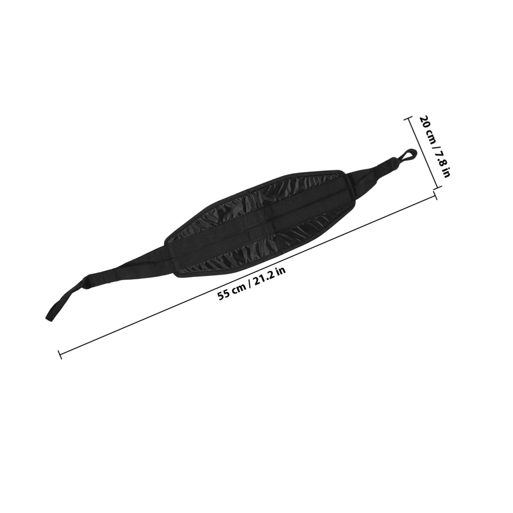 PRETYZOOM Correas para Dominadas y Abdominales de Oxford Resistentes Entrenamiento Multifuncional para Gimnasio y Casa Accesorios Fitness para Fuerza y Musculación de Negro con Hebillas