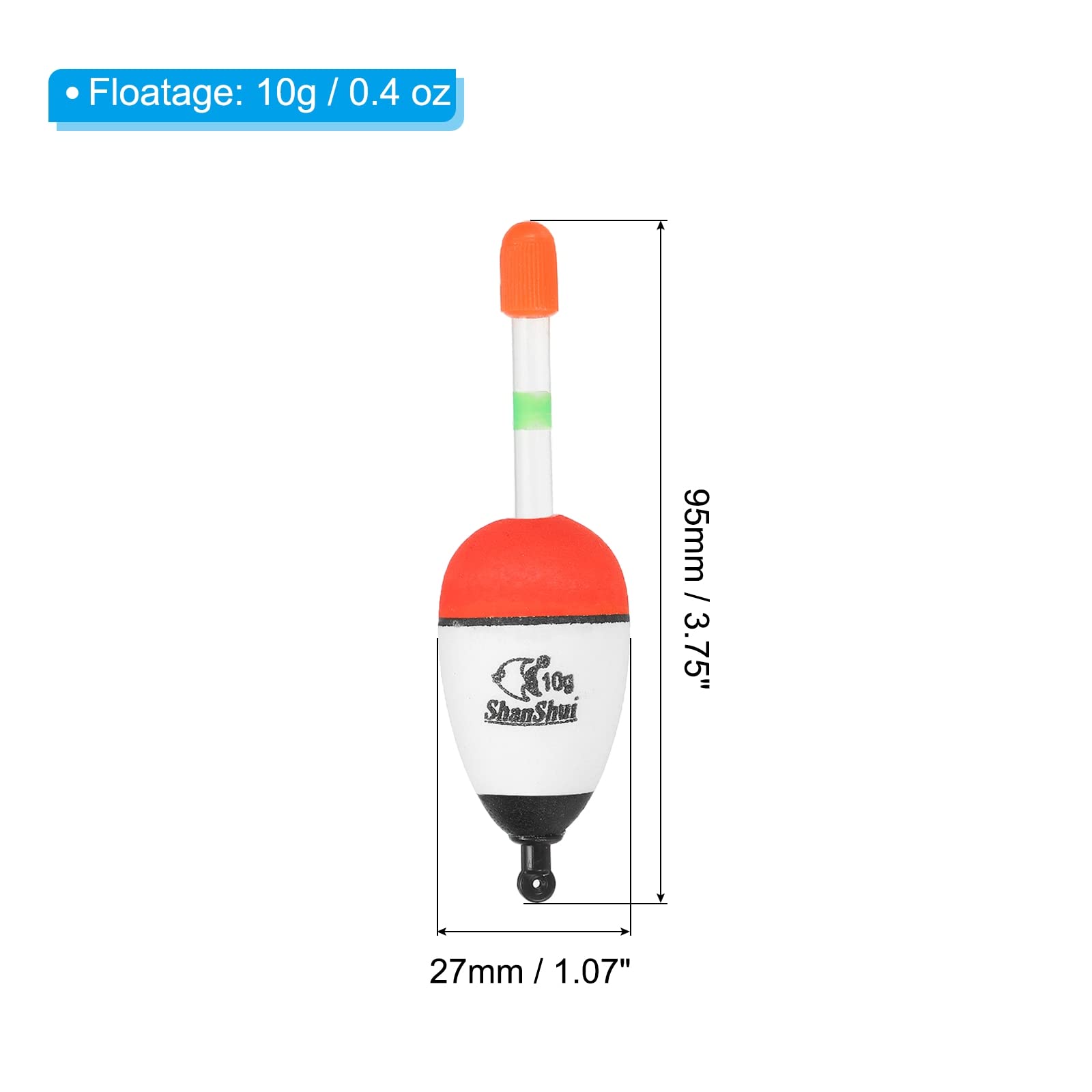 Lot De 5 Flotteurs De Pêche En Mousse EVA Avec Hameçons, Accessoires De