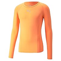 Puma Liga Baselayer Tee Ls Maglia A Manica Lunga, Arancione