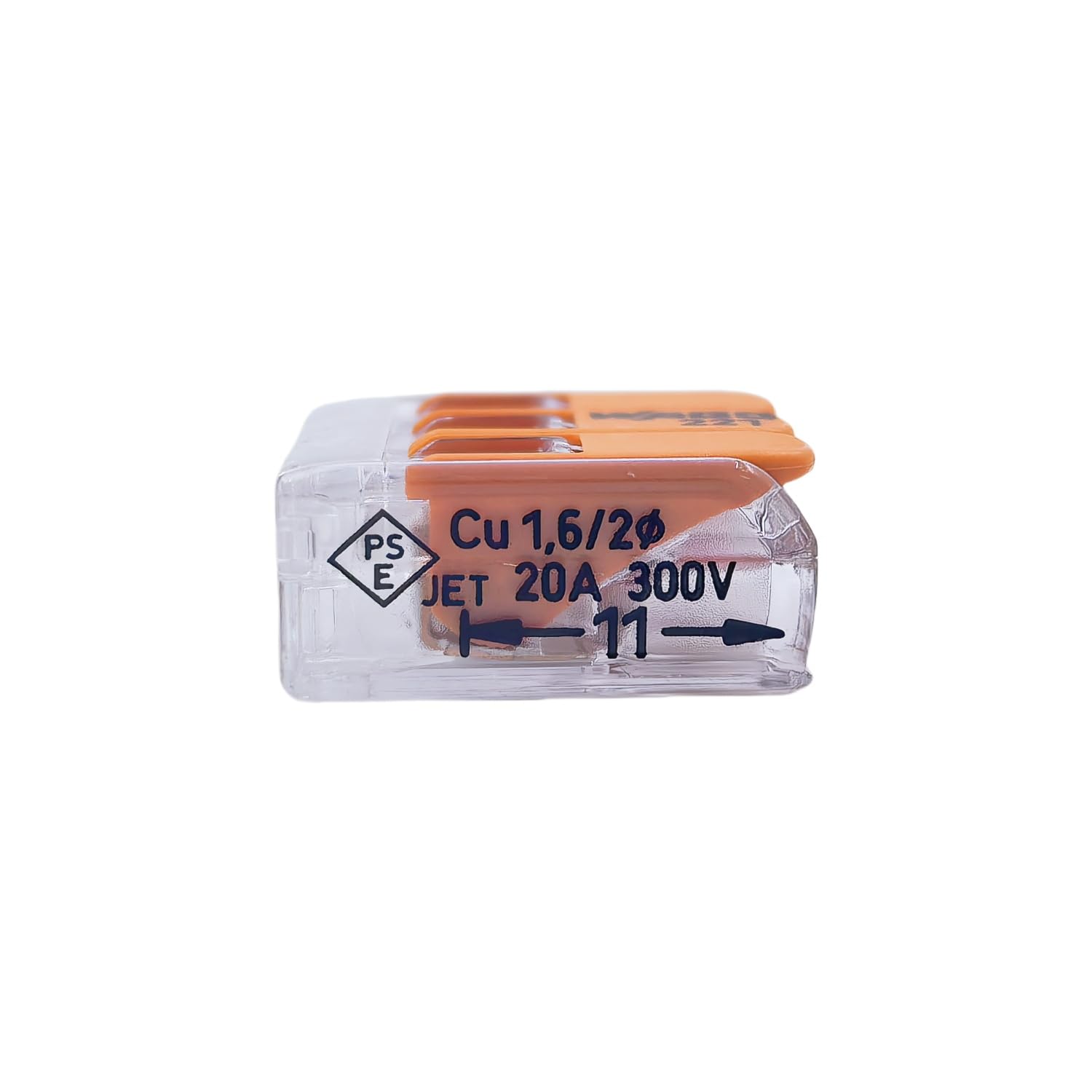 WAGO 221-413 3-Hole Spring Type Terminal Block 4MM ² Wire Connector with Operating Rod?Box of 50PCS?