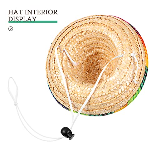 Dog sombrero hat pet serape poncho costume funny dog costume multicolor adjustable sombrero costume mexican dog poncho straw hat chihuahua clothes for mexican party decorations (large) 4 Dog sombrero hat pet serape poncho costume funny dog costume multicolor adjustable sombrero costume mexican dog poncho straw hat chihuahua clothes for mexican party decorations (large) - image 5