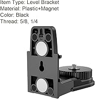Vista 7 de StepOK Adaptador de nivel láser en forma de L, base giratoria magnética multifuncional, ajustable de 360 grados, soporte con rosca de 14 y 58