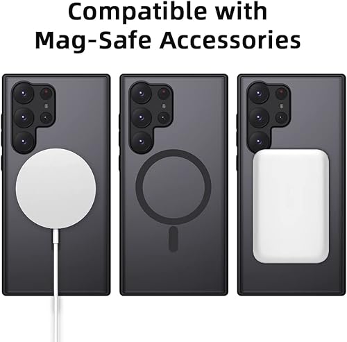 Miniatura 3 de Funda magnética para Samsung Galaxy S23 Ultra compatible con accesorios MagSafe, diseñada para Galaxy S23, imanes ultra fuertes, parte trasera dura