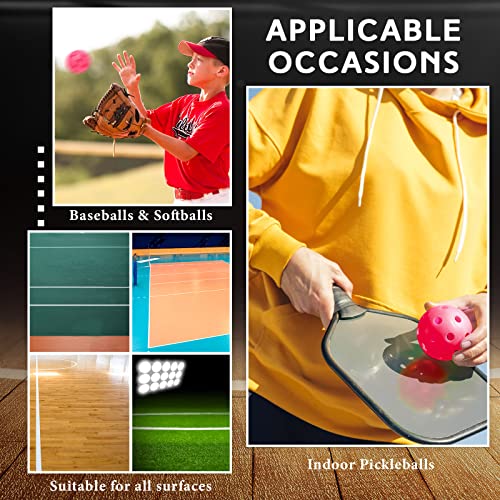 24 Pcs Plastic Baseball Practice Balls 26 Holes Eva Baseballs And Softballs Flight Hollow Eva Balls Soft Training Balls For Kids Indoor Outdoor Batting Hitting, Pink #TOP5