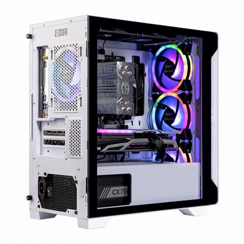 Image of Velztorm Nix Gaming Desktop PC (AMD Ryzen 5 5600X, Radeon RX 9070 XT, 64GB DDR4, 8TB PCIe SSD, 750W PSU, RJ-45, HDMI, Win 11 Pro)