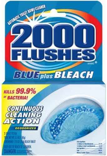 2000 FLUSHES-20801 Blue Plus Bleach Automatic Toilet Bowl Cleaner, 3.5 OZ ( Pack Of 1 )