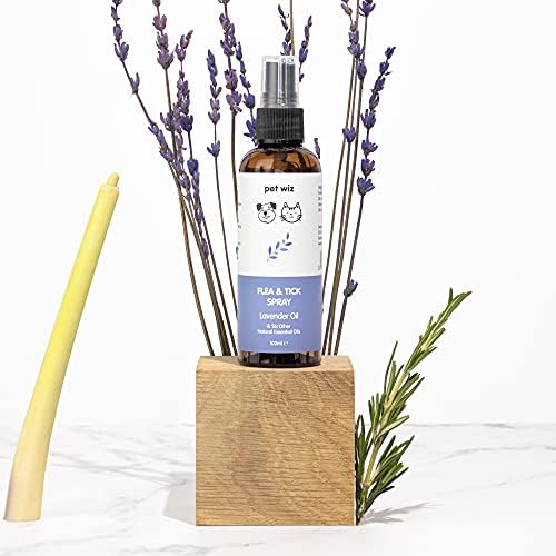 Flea & Tick Spray for Dogs & Cats - Lavender Oil & Six Other Natural Essential Oils (100ml )