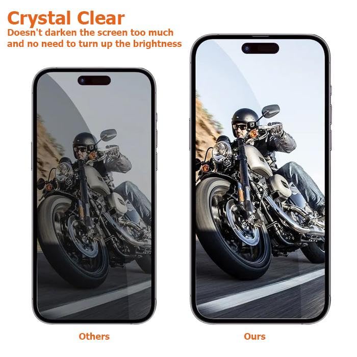 Image of Privacy Tempered Glass for iPhone 15 Plus and 16 Plus (6.7 Inch) | Anti-Spy Peeping Screen Protector | 9H Hardness | Edge-to-Edge Case Friendly Fit | Bubble-Free HD True Touch