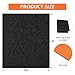 DEXLALA 8.5 X 6.6 Ft Heavy Duty Oil Spill Mat, Garage Floor Mat for Under Car, 1/4inch Thicked Waterproof Rubber Backing Mat Protect Floor, Reusable Oil Drip Leak Absorbent Pads (Black, 8.5' x 6.6')