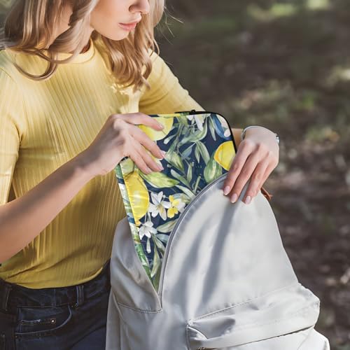 Funda para portátil 13-14 pulgadas con diseño acuarela de limones miniatura 6