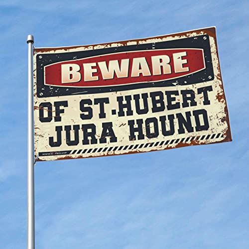 Drapeau Jura Saint-Hubert 152x244 cm pour cacher un mur extérieur et décorer son bar