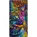 Dawhud Direct Dean Russo Cotton Beach Towel (Mysterio Gaze Cat)