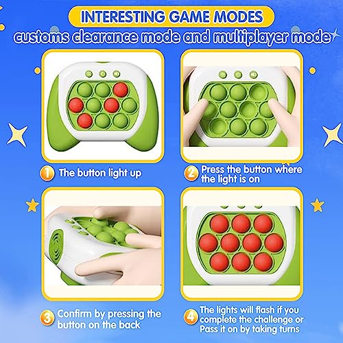 quick push bubbles game console,push game,Button Puzzle Pop Light Up