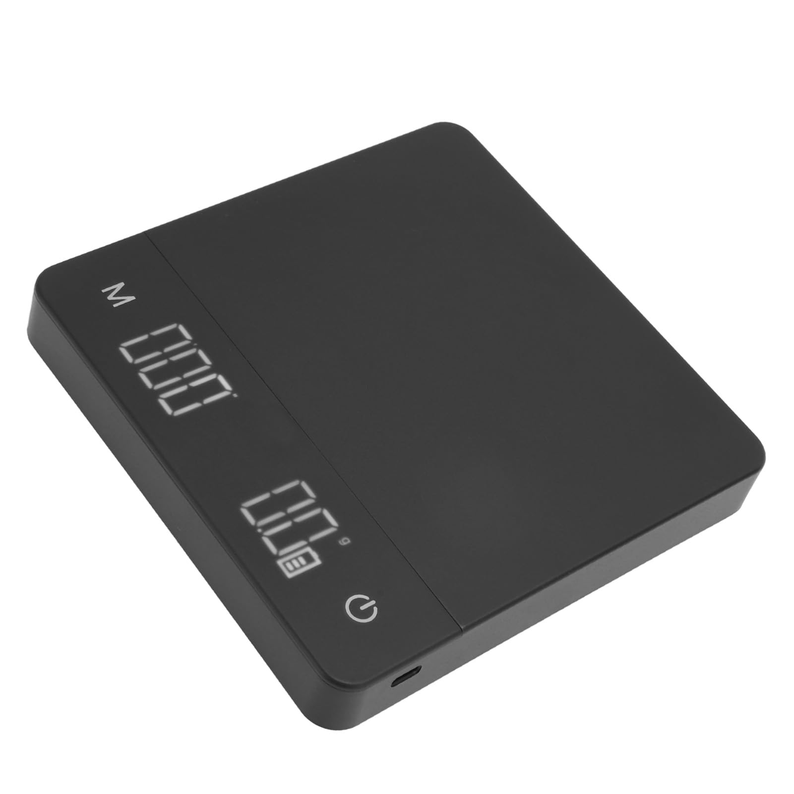 EMUKOEP Piccola Bilancia per caffè con Tara Automatica per Dolci Domestici Bilancia per caffè Digitale Ricaricabile Tramite USB (5 kg/0,1 g)