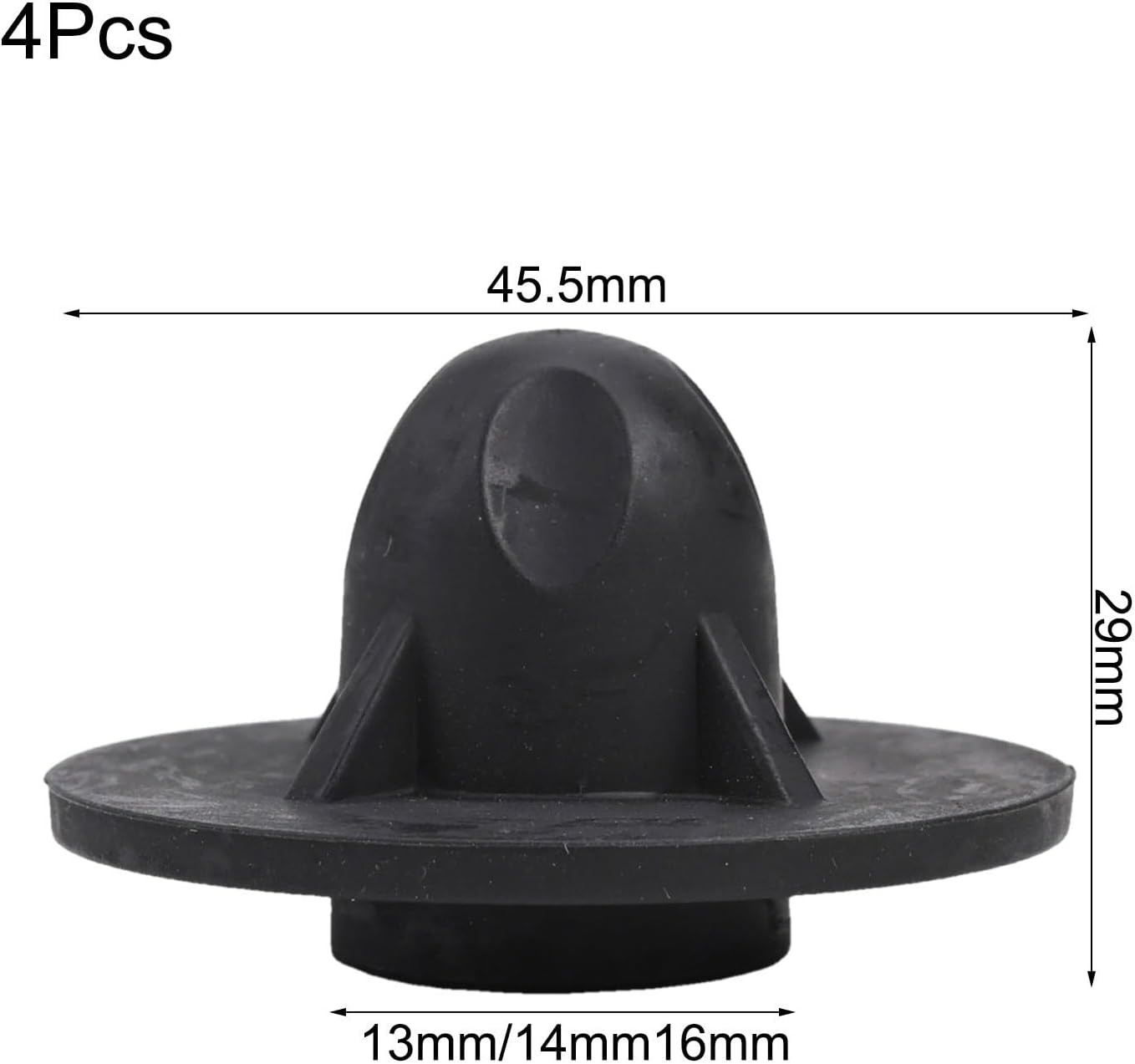 4-Pack Rubber Camping Chair Foot Folding Chairs & Moon Chairs – Fit Leg Covers with 13mm/14mm/16mm Inner Diameter, Outdoor Furniture Protectors(14mm)