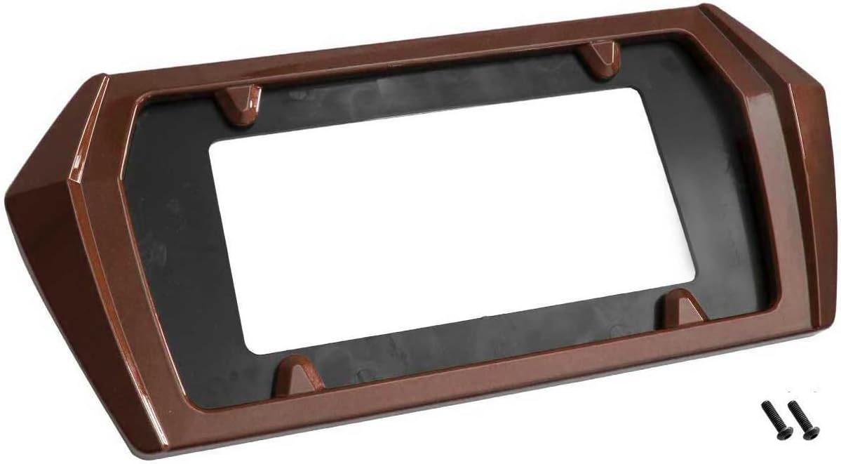 Caffeine Metallic G48 Painted Rear License Plate Frame for C8 Corvette