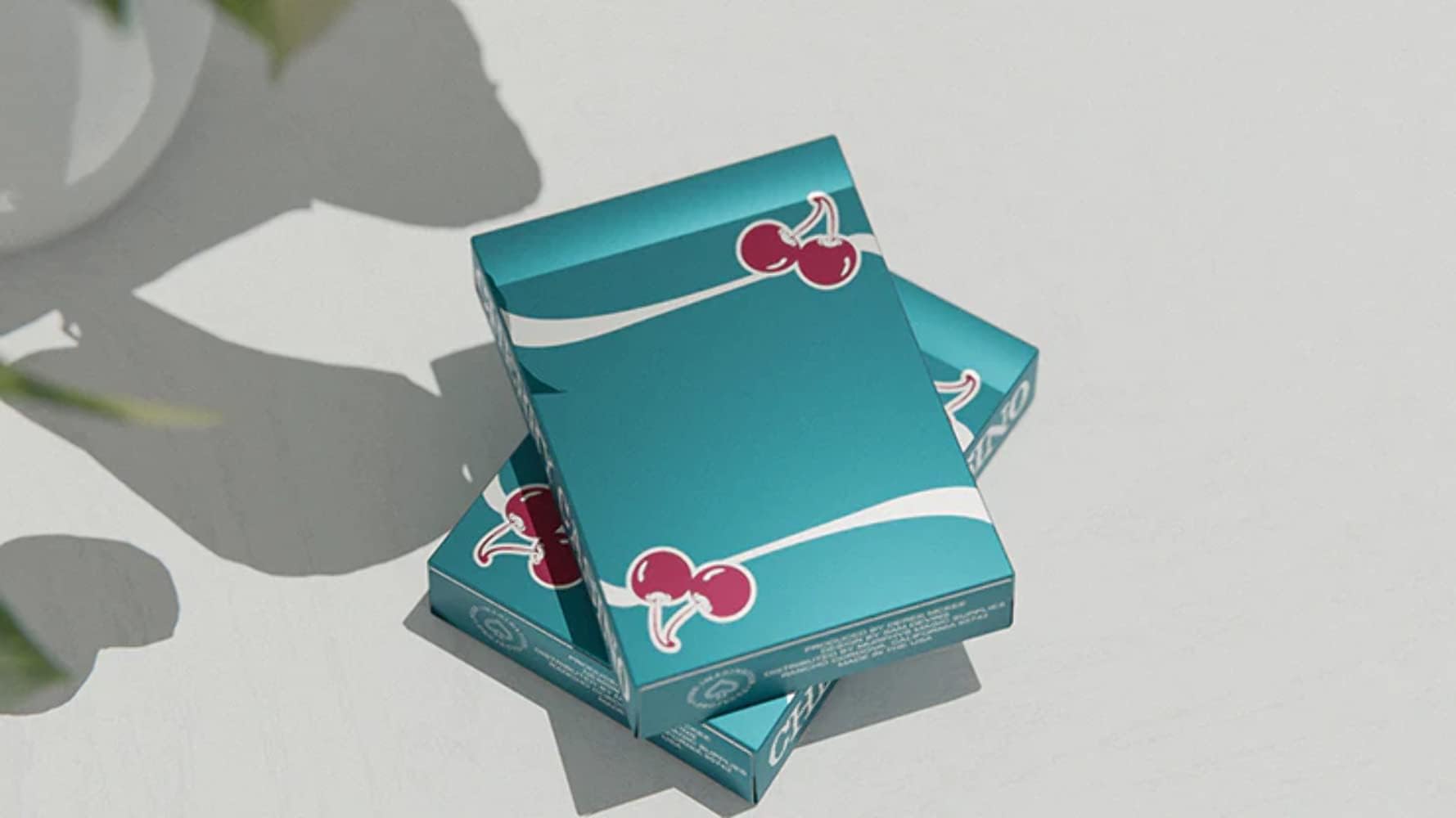 MJM Cherry Casino (Tropicana Teal) Playing Cards by Pure Imagination Projects