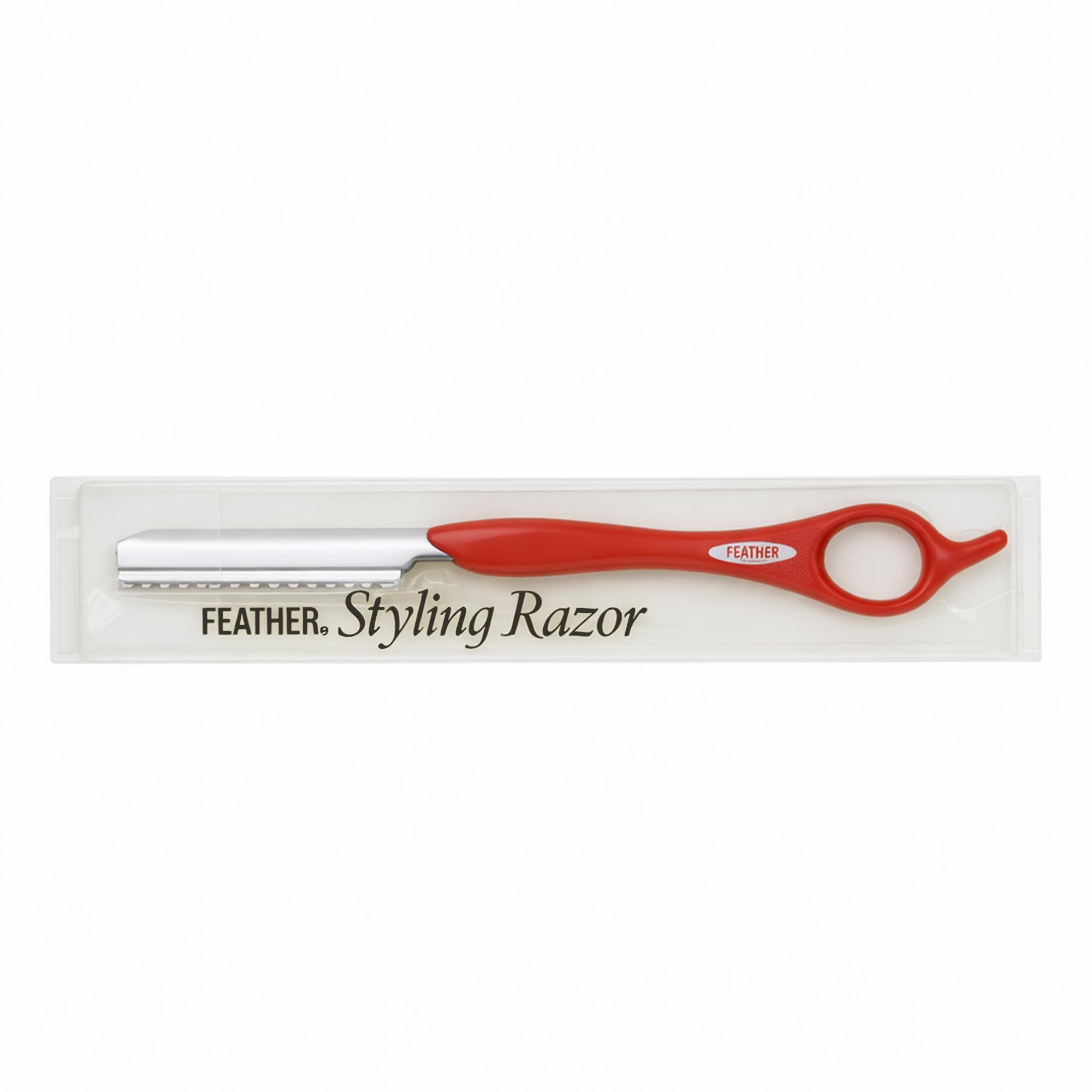 Amazon.com: Feather - 7.25-inch Red Texturizing Styling Razor