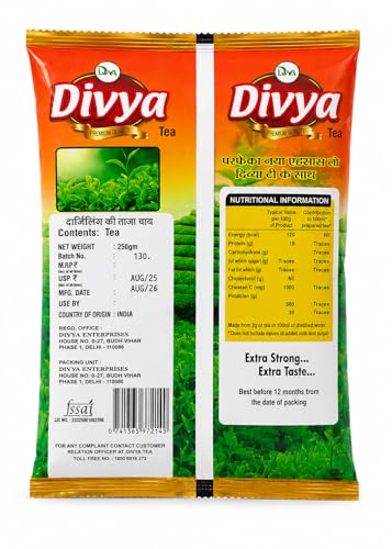 Image of DIVYA ENTERPRISES Tea Premium | Ctc Leaves Garden Fresh Black Rich Flavorful Blend | Size 1.5 Kg