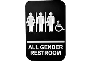 Tablecraft Gender Neutral Restroom Sign
