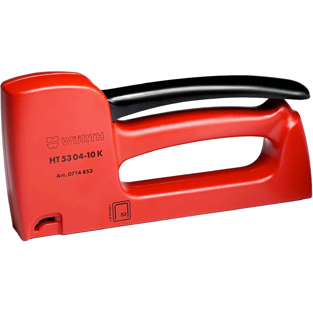 Würth Handtacker HT53 manueller Tacker mit grosser Schlagkraft für dünnes Materiel, für Klammern 4mm, 6mm, 8mm, 10mm zum Tackern von Leinwänden, Folie, dünne Stoffe, Pappe