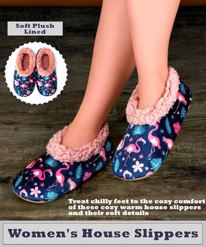 Cozylook Cute Slippers for Women Indoor, Fuzzy Slipper Socks with Grips, Winter Warm House Shoes, Cozy Christmas Gifts for Women Wife Mom Grandma Her Girlfriend2