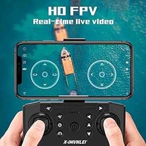 X19 Drone with Camera for Adults, 720P HD Mini FPV Drones for Adults Beginners, Foldable RC Quadcopter with Altitude Hold, 3D Flips, 2 Cameras, One Key Start, Toys Gifts for Boys Girls, 2 Batteries - immagine 6