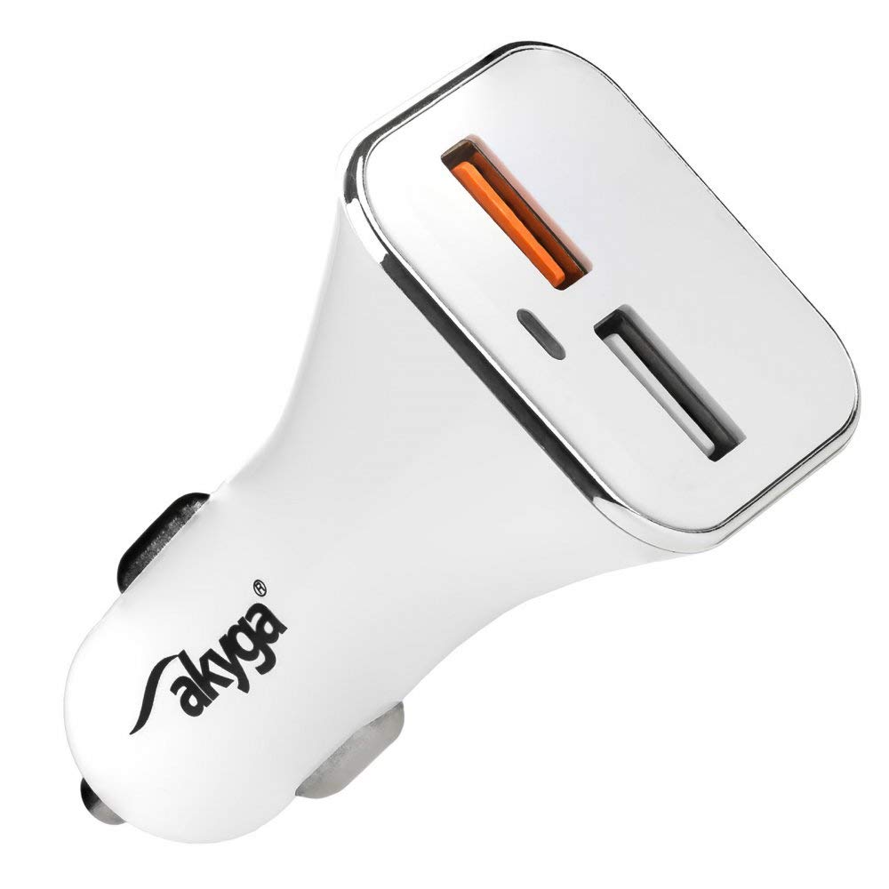 Akyga Ak-Ch-08 2X Usb Auto Ladegerät 3A Qc Ladeadapter Für Zigarettenanzünder