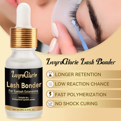 Lvyraglorie LASH BONDER001 Bonder For Eyelash Extensions, 15Ml Professional Super Bonder For Lash Extensions, Waterproof Lash Sealant Speed Up Glue Drying Time Reducing Glue Fumes And Extending Retention Time thumb #3