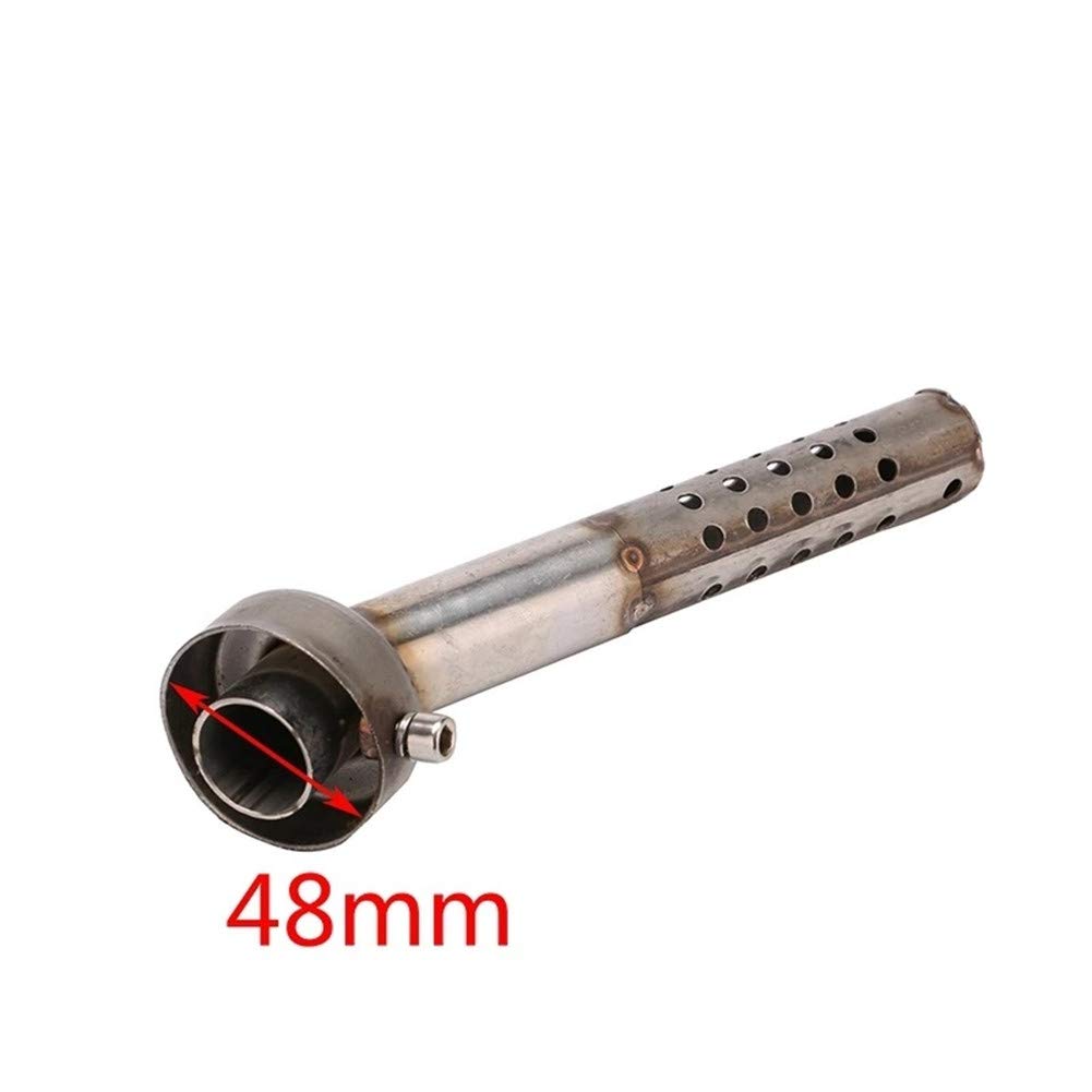 DB Killer Universale Per Moto 35 Mm – Silenziatore Di Scarico In Acciaio Nero, Lunghezza 135-145 Mm, Facile Da Installare