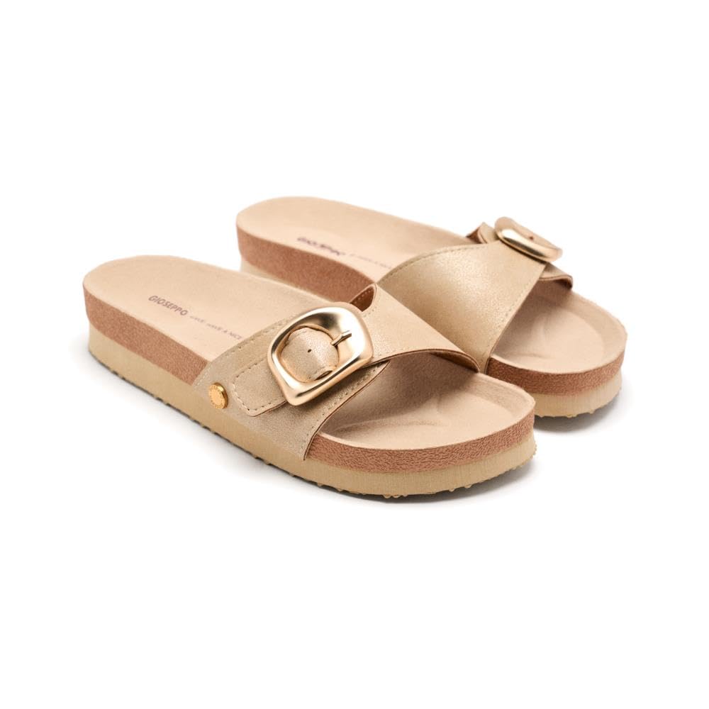 GIOSEPPO WALPOLE, Women's Flip Flops, Gold, 38 EU, gold, 6 UK