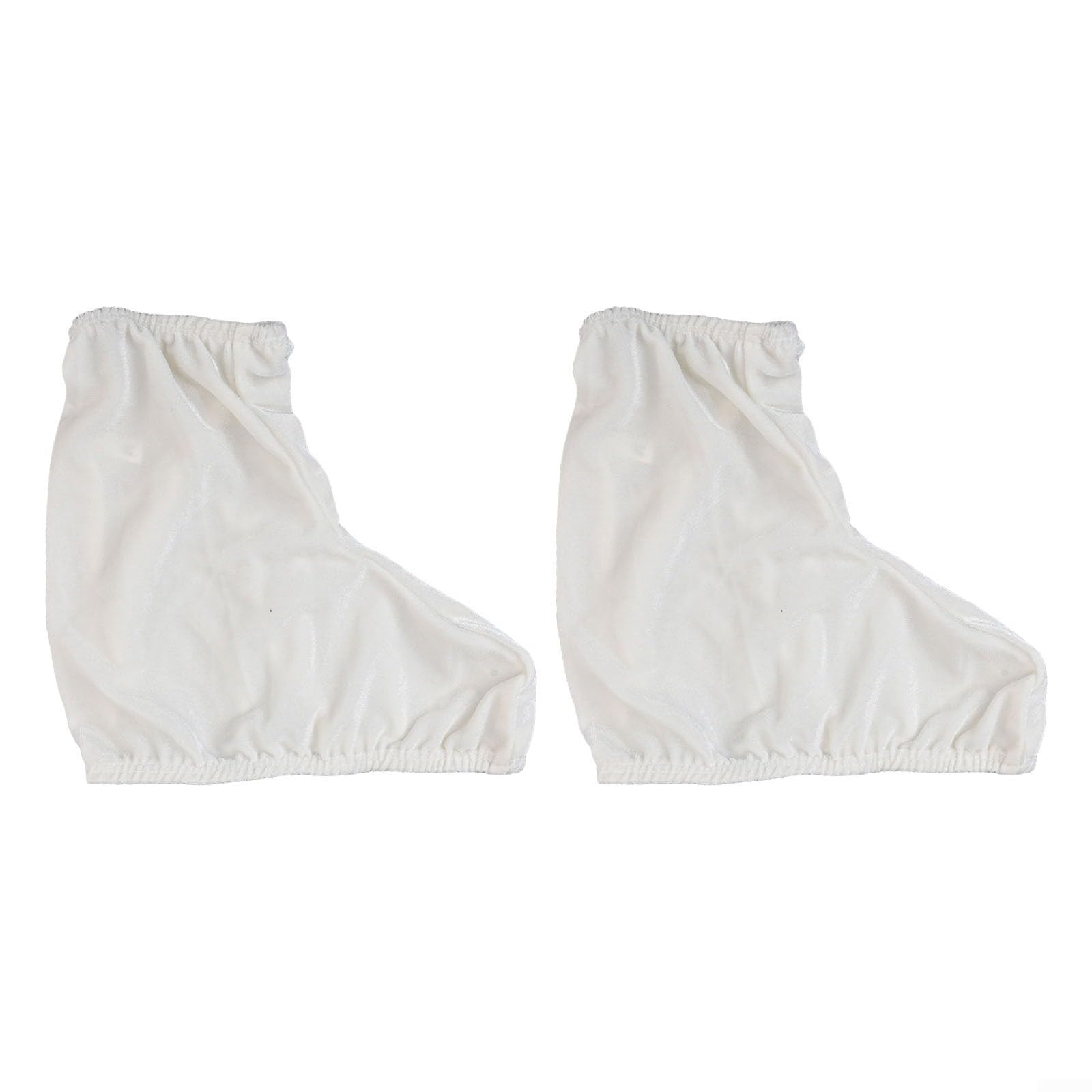 1 Pair Figure Skating Boot Covers, Polyester Elastic Protective Sleeves for Ice Skates and Hockey Skates, Suitable for Shoe Size 33-37, Ideal for Winter Sports Training(White)