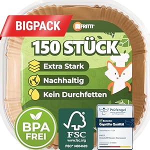 FRITTI Backpapier für Heißluftfritteuse 150 Stück